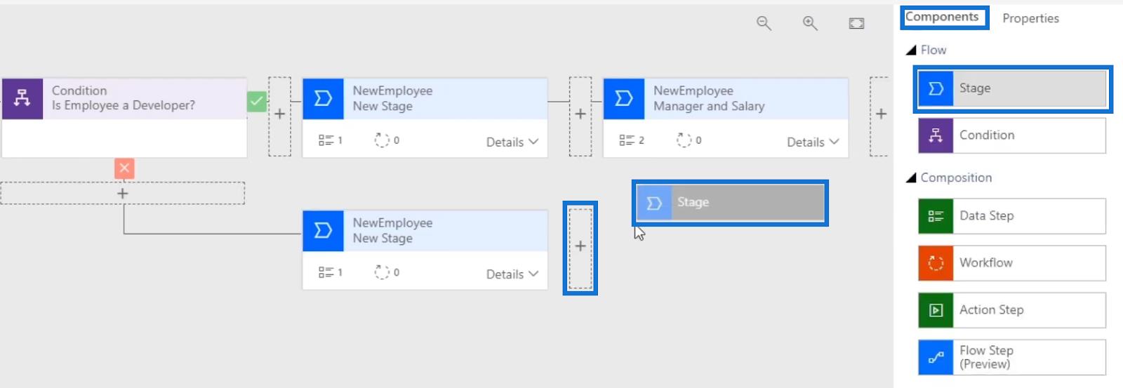 Microsoft Power Automate のビジネス プロセス フロー