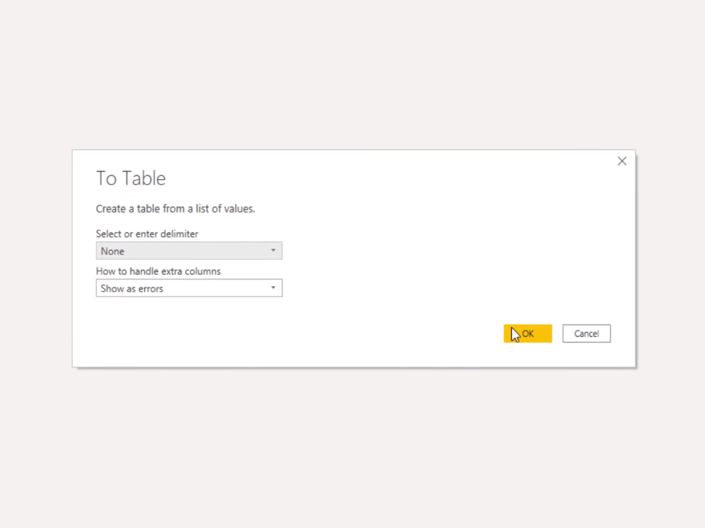 Comment fusionner dynamiquement des colonnes dans une table Power Query