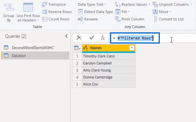 Power Query Filter By A Specific First Letter Or Character教程