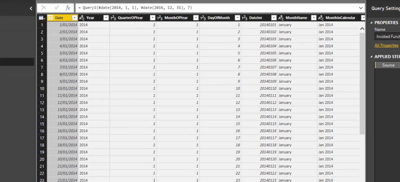 Créer un tableau de dates complet dans LuckyTemplates très rapidement