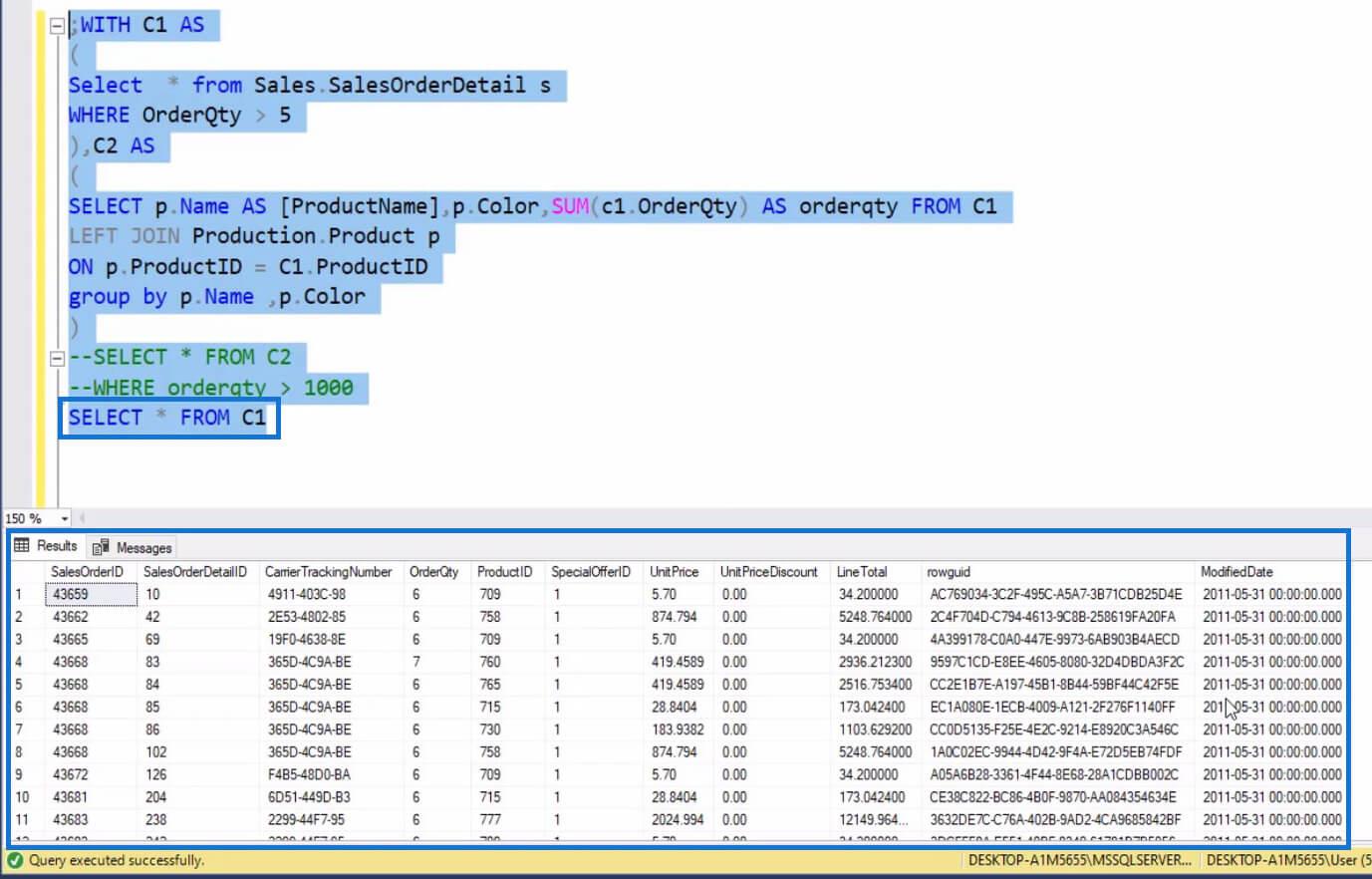 Expressions de table SQL courantes pour les utilisateurs de LuckyTemplates