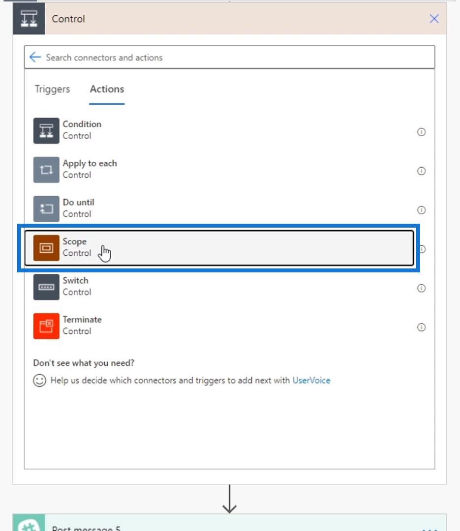 Controlul domeniului în Microsoft Power Automate Flows