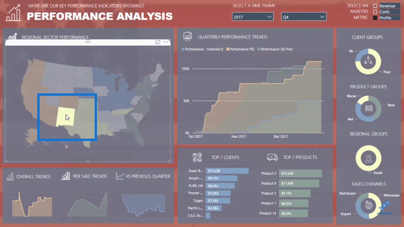 LuckyTemplates Shape Map-visualisatie voor ruimtelijke analyse