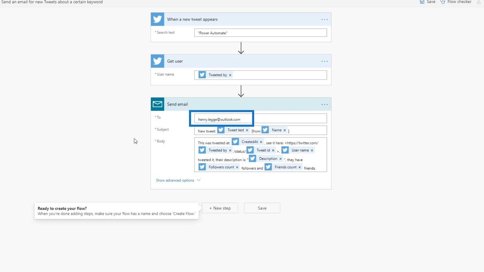 Flux automatizat în Microsoft Power Automate