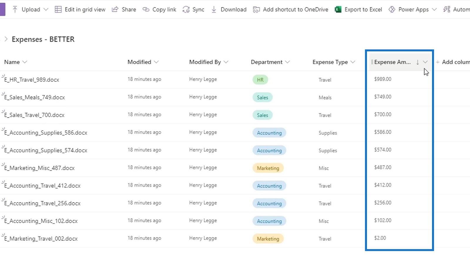 Afficher la mise en forme dans SharePoint