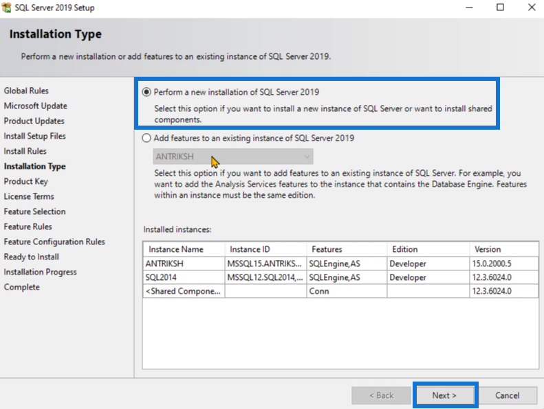 如何為 LuckyTemplates 安裝 SQL Server