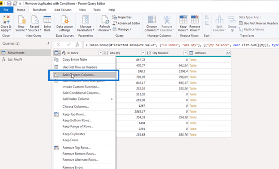 LuckyTemplates Power Query : suppression des lignes en double