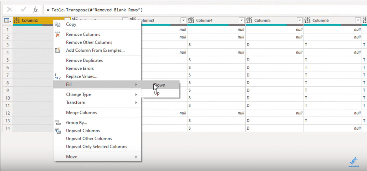 Transformer la disposition du type de calendrier en format tabulaire dans LuckyTemplates à l'aide de l'éditeur de requête