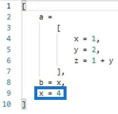 嵌套表達式：Power Query 環境