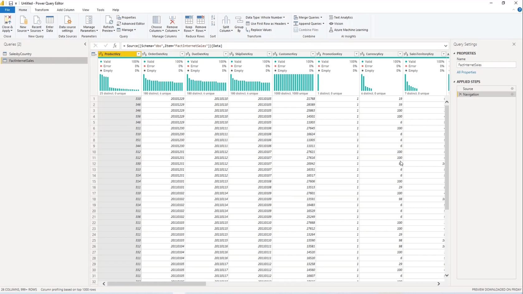 查詢折疊和連接到 SQL Server