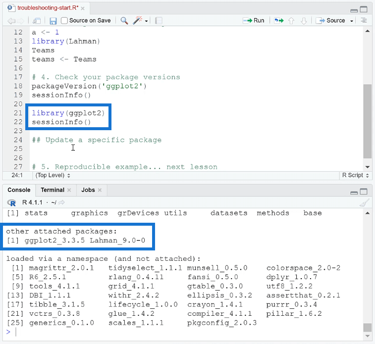 Aide de RStudio : Façons de résoudre les problèmes de R