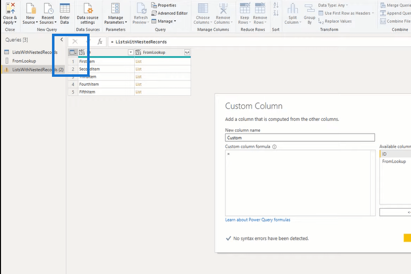 Tutorial Editor Power Query: Ekstrak Nilai Medan Rekod Daripada Senarai