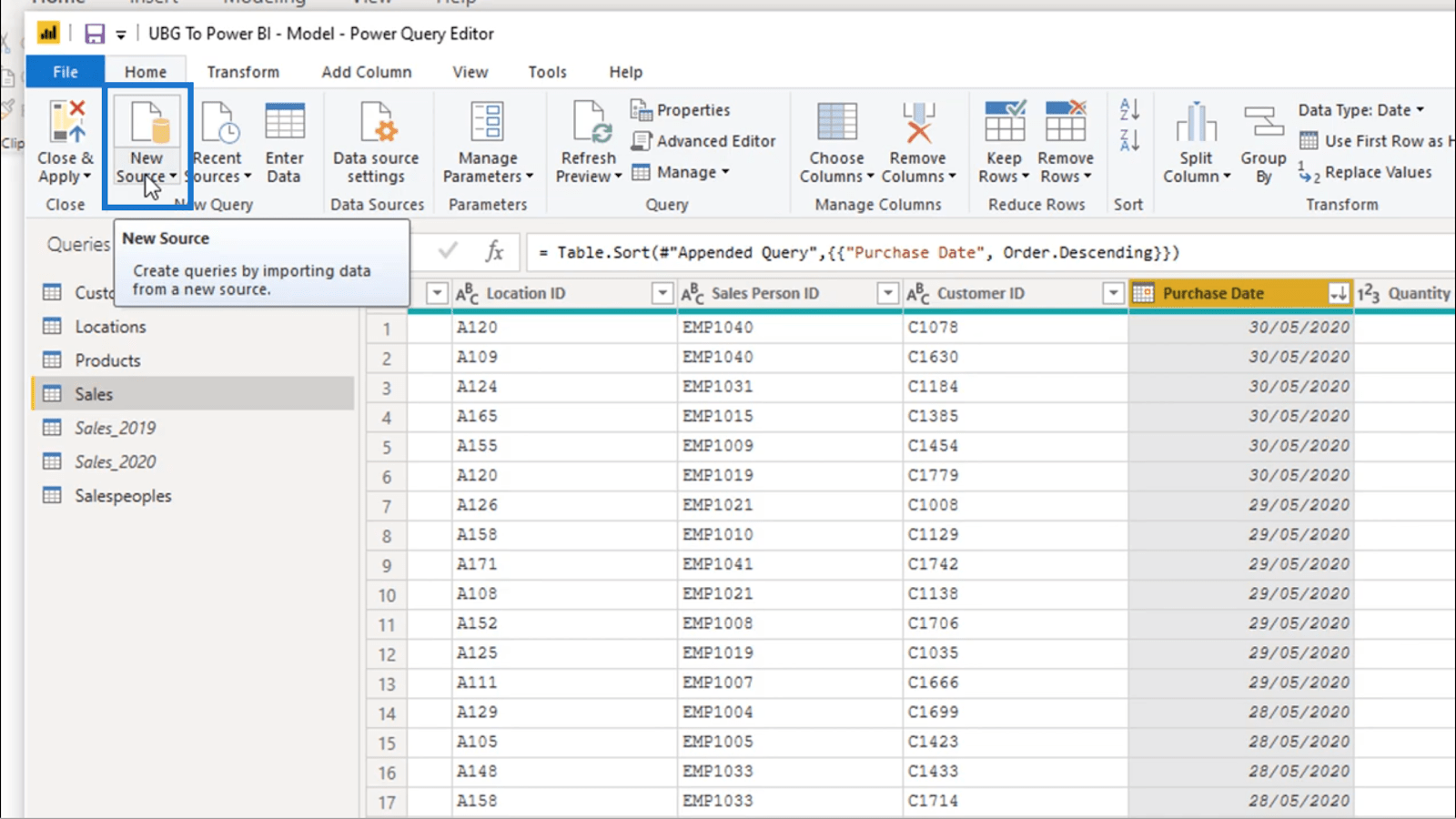 Création d'une table de dates dans LuckyTemplates