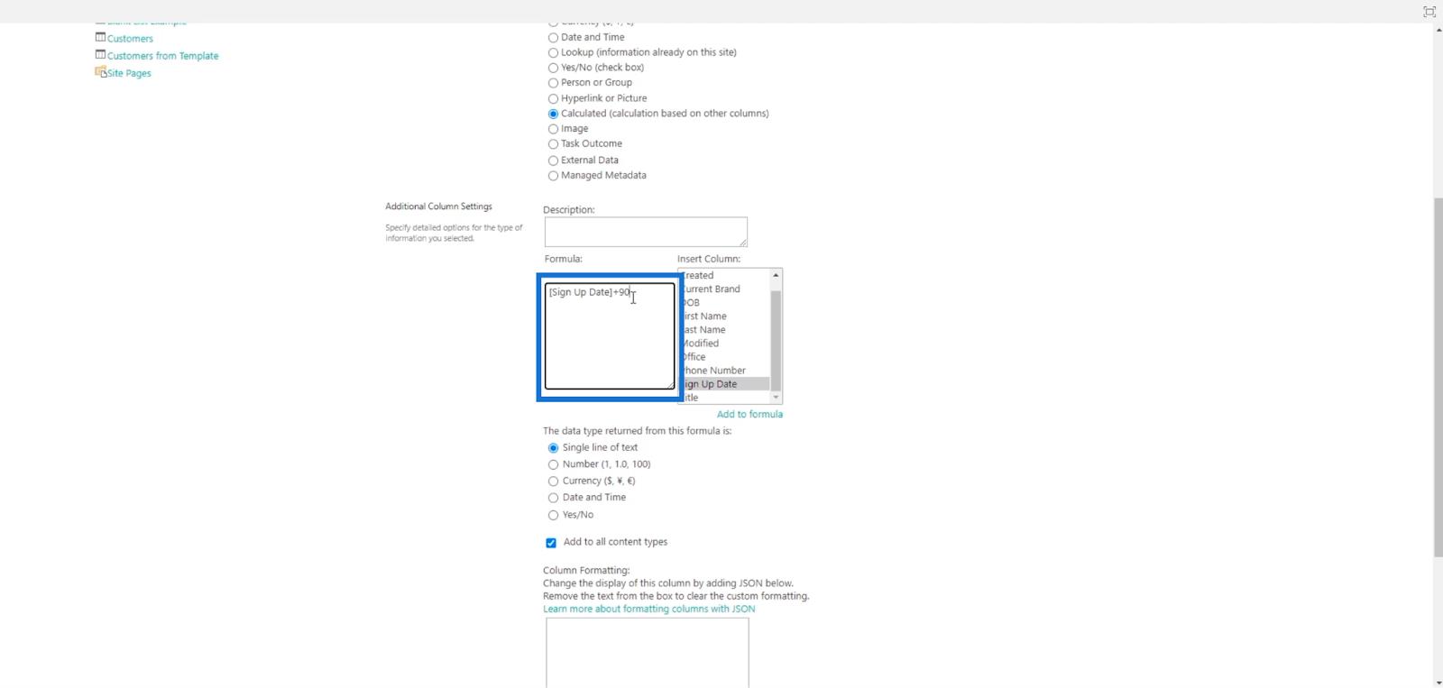 Colonnes calculées dans SharePoint |  Un aperçu