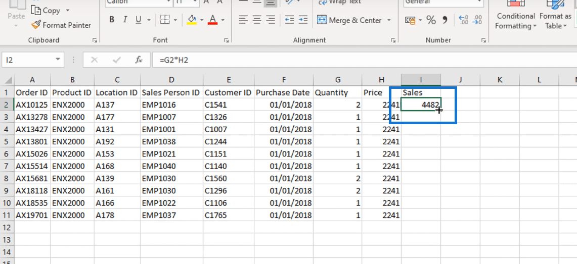 LuckyTemplates 和 Excel：DAX 公式的差異