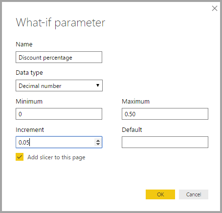 Pierwsze kroki z parametrem „What If” w usłudze LuckyTemplates