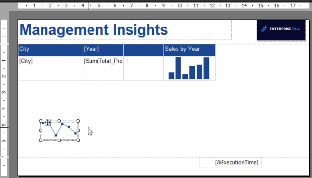 Créer un graphique Sparkline LuckyTemplates dans le générateur de rapports