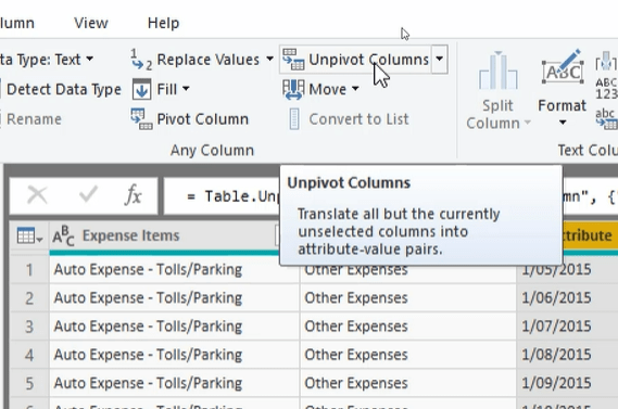 LuckyTemplates 中的 Unpivot 和 Pivot 基礎知識——查詢編輯器回顧