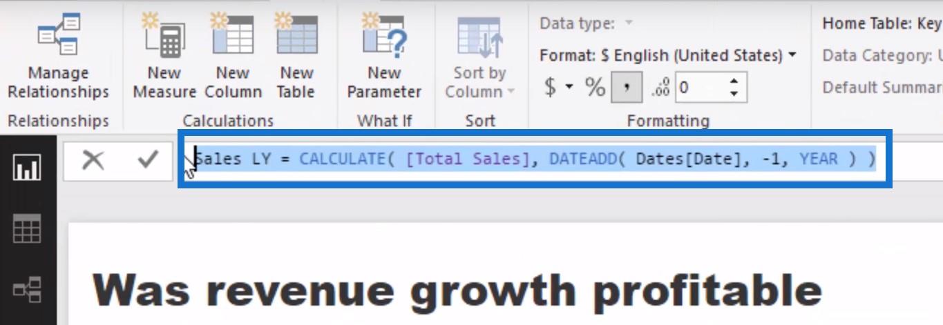 Utilisez LuckyTemplates Analytics pour vérifier si la croissance des revenus est rentable