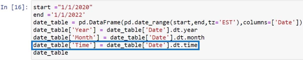 LuckyTemplates cu scripturi Python pentru a crea tabele de date