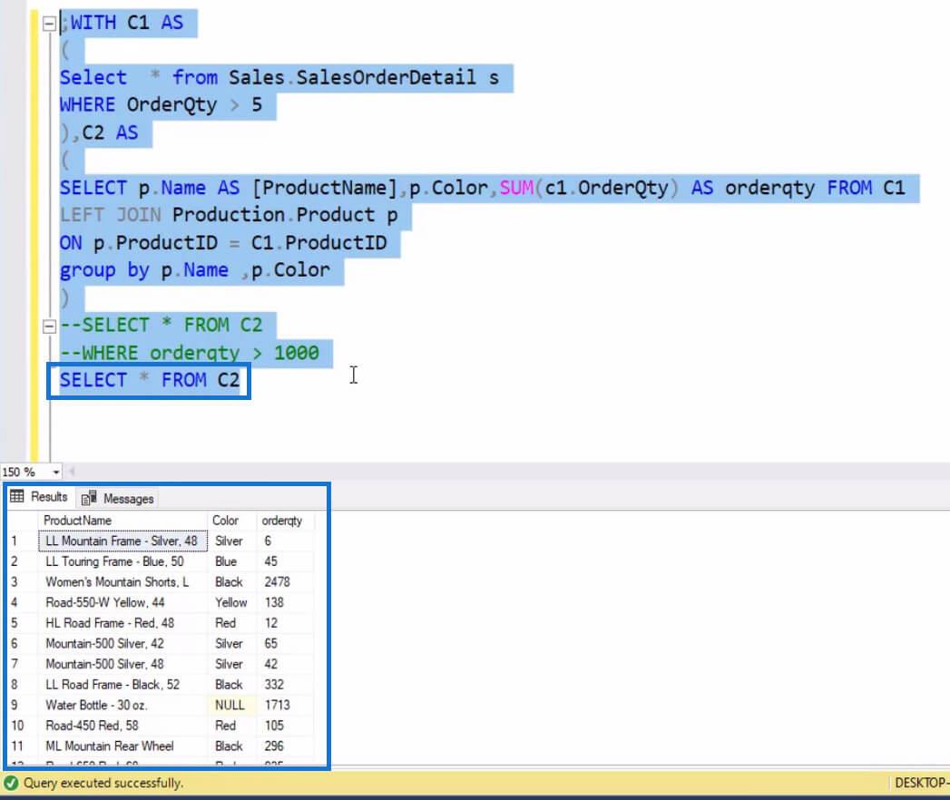 Expressions de table SQL courantes pour les utilisateurs de LuckyTemplates