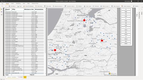 Calcul de distance et de relèvement : analyse géospatiale LuckyTemplates