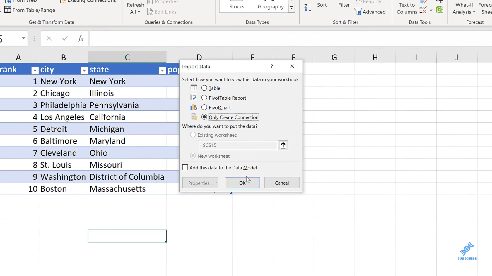 Zusammenführen von Abfragen mithilfe von Anti-Join in Excel mit Power Query