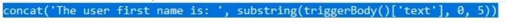 Funciones de cadena de Power Automate: subcadena e índice de