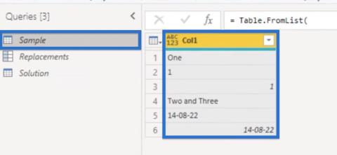 Substituir valor por texto correspondente no Power Query