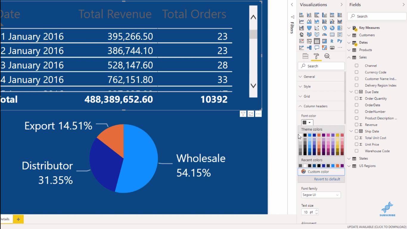 Création d'une info-bulle visuelle dans LuckyTemplates