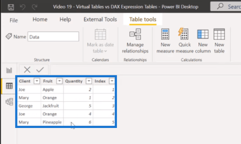 Tableaux dans LuckyTemplates : types et distinctions