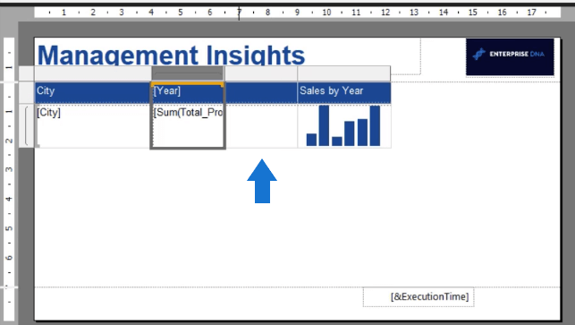 Créer un graphique Sparkline LuckyTemplates dans le générateur de rapports