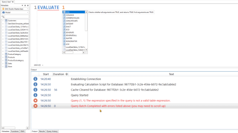 Le mot-clé DAX Studio EVALUATE : exemples de base