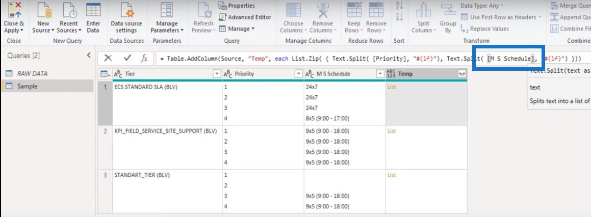 Podział kolumn w usłudze LuckyTemplates Samouczek Power Query: Jak podzielić wielowierszowe komórki programu Excel w usłudze LuckyTemplates
