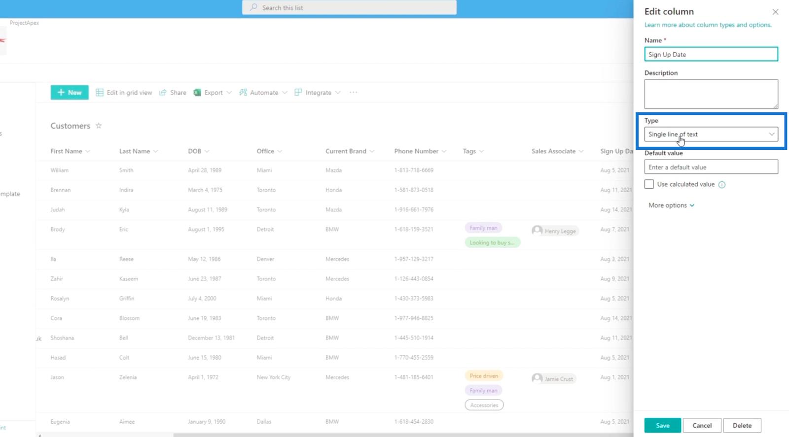 Colonnes calculées dans SharePoint |  Un aperçu