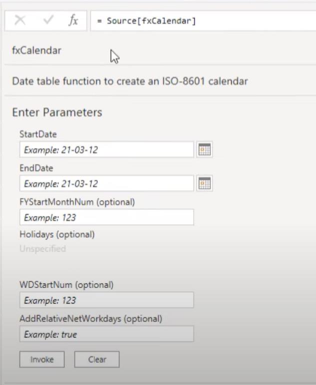 Présentation de la table de dates étendue Power Query V2