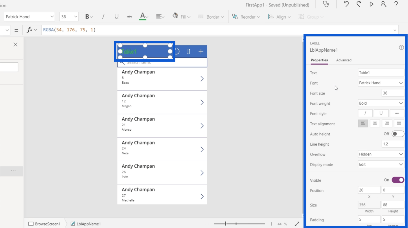 Environnements Power Apps : configurer correctement les éléments de l'application