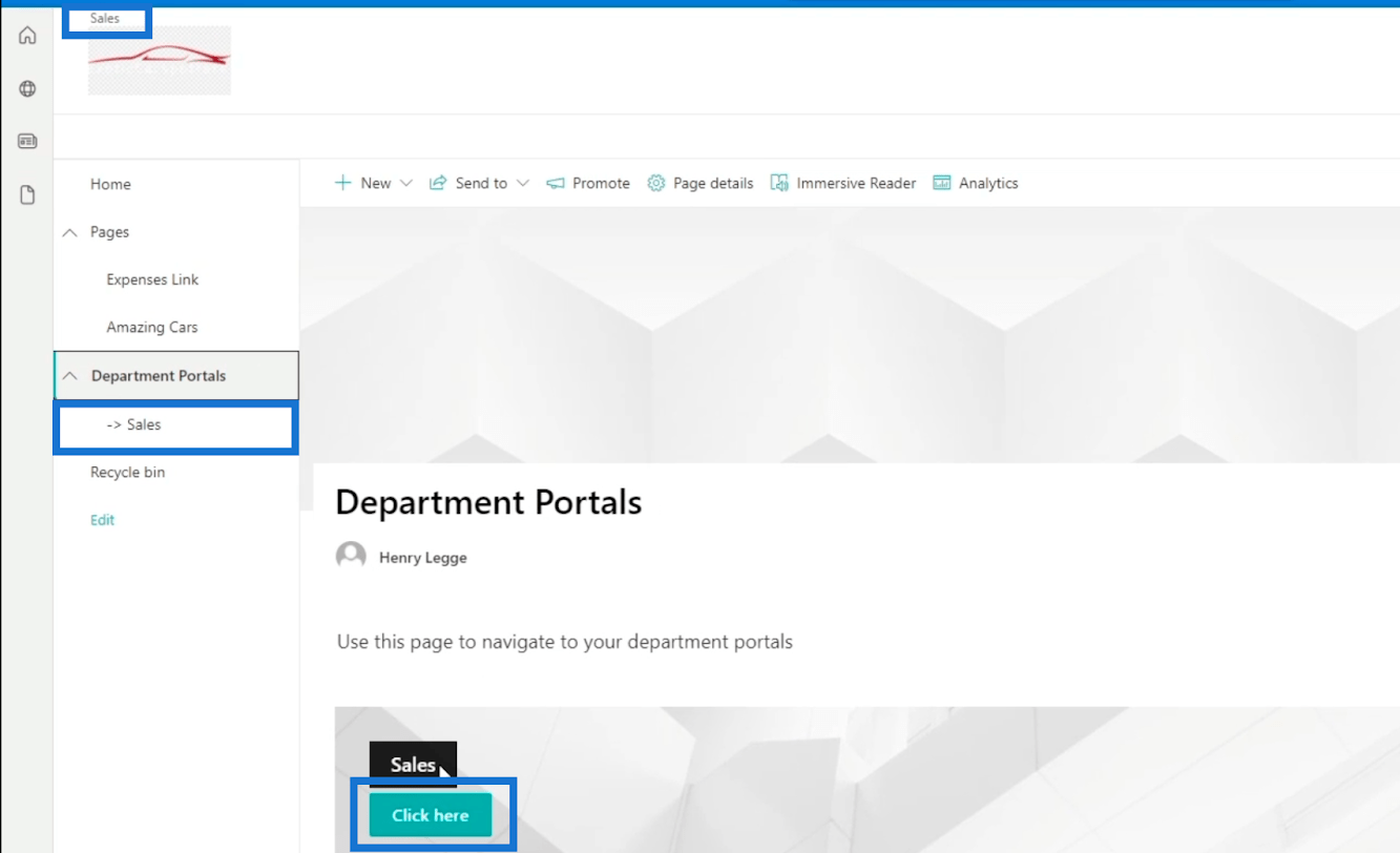 Éléments de navigation du site SharePoint : un aperçu