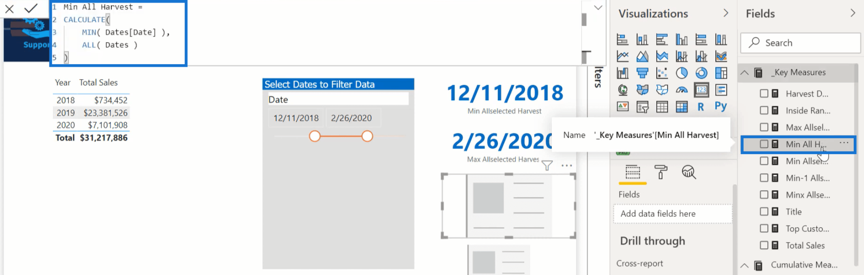 Comment dater la récolte dans LuckyTemplates à l'aide de DAX