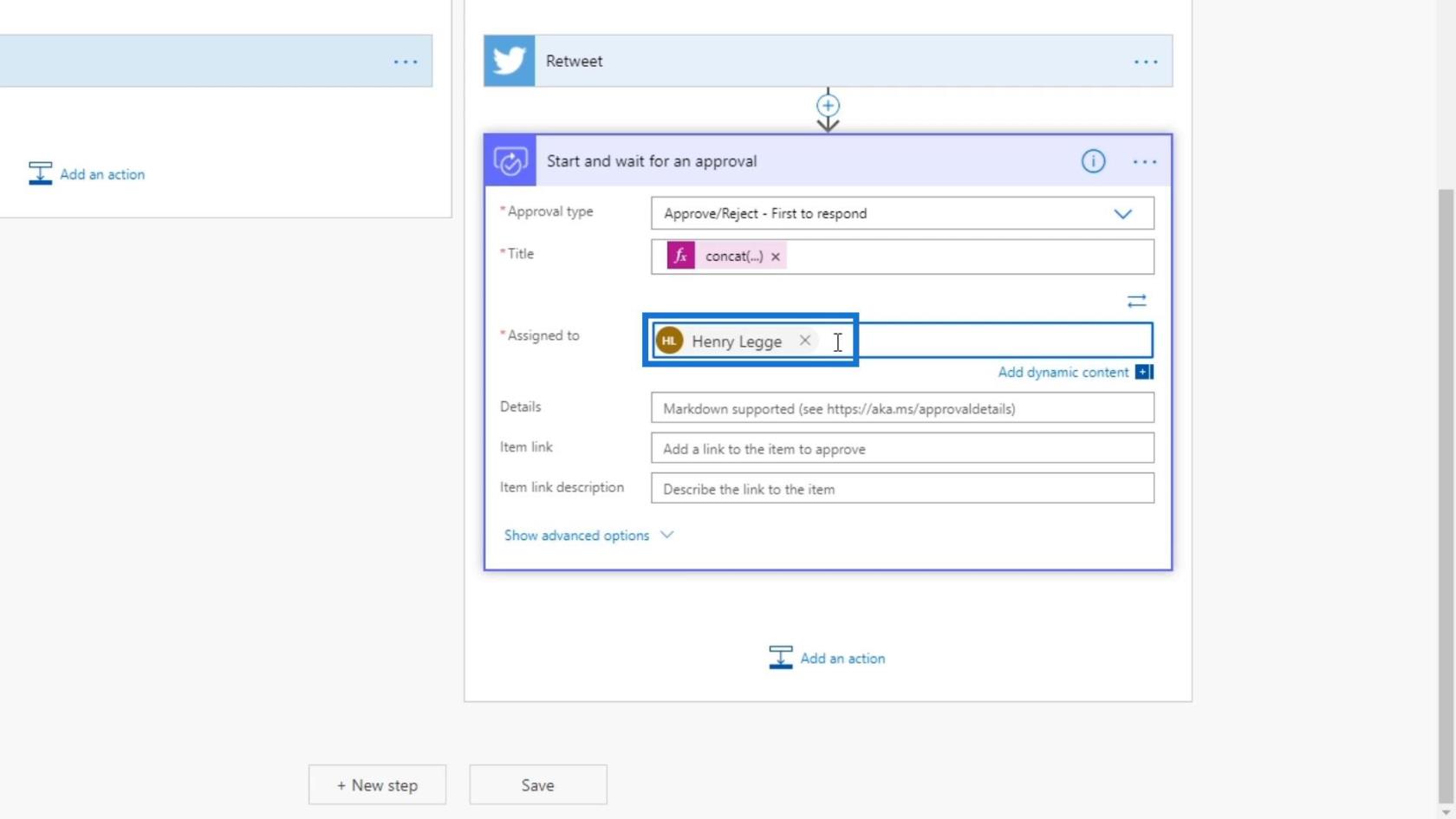 Configuración y prueba del flujo de trabajo de aprobación en Power Automate