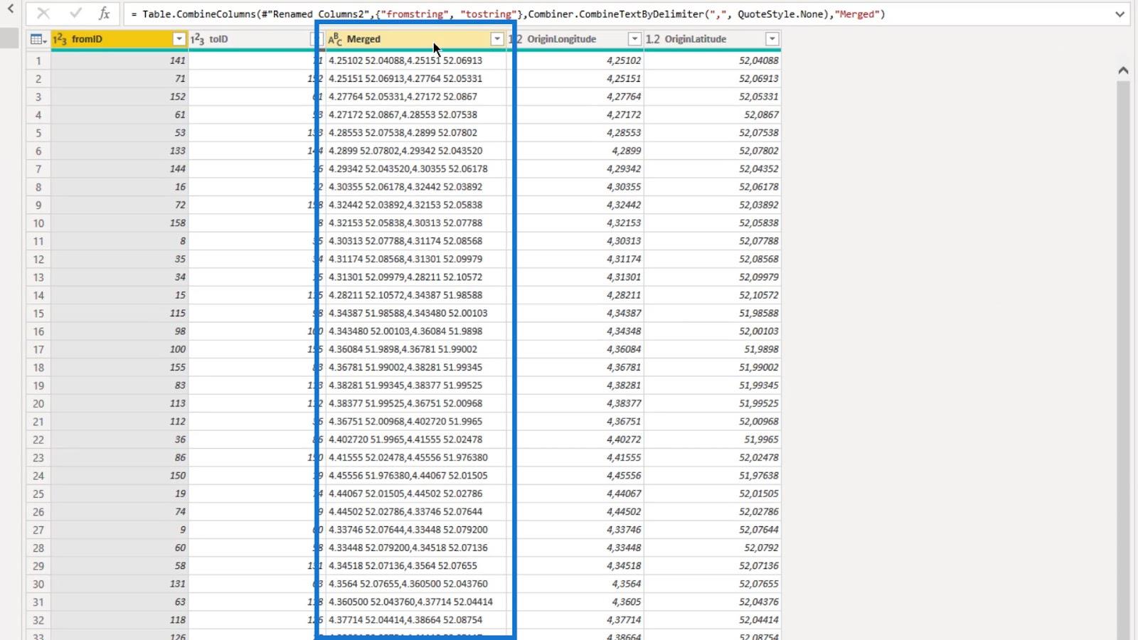 Visual do mapa de ícones do LuckyTemplates: strings WKT