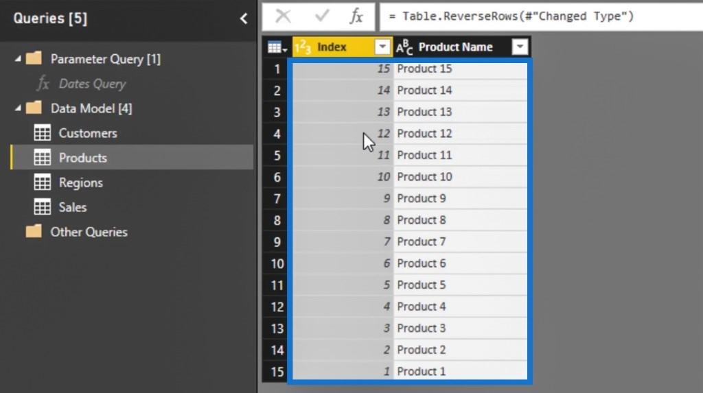 Editor de consultas de LuckyTemplates: transformaciones de filas y columnas