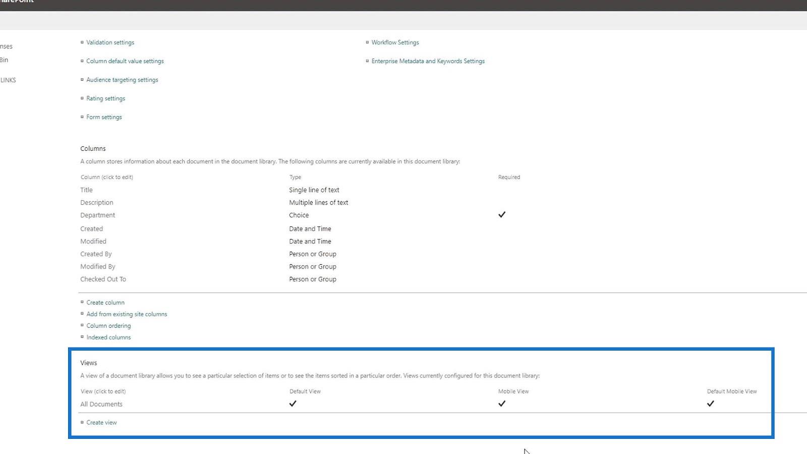 SharePoint 站點庫設置 |  概述