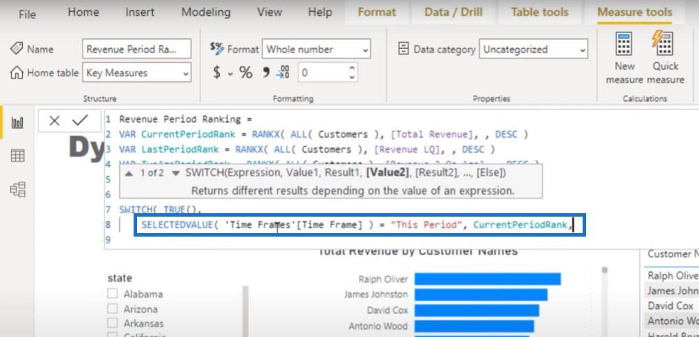 Classement de la visualisation dans LuckyTemplates – Dynamic Visual