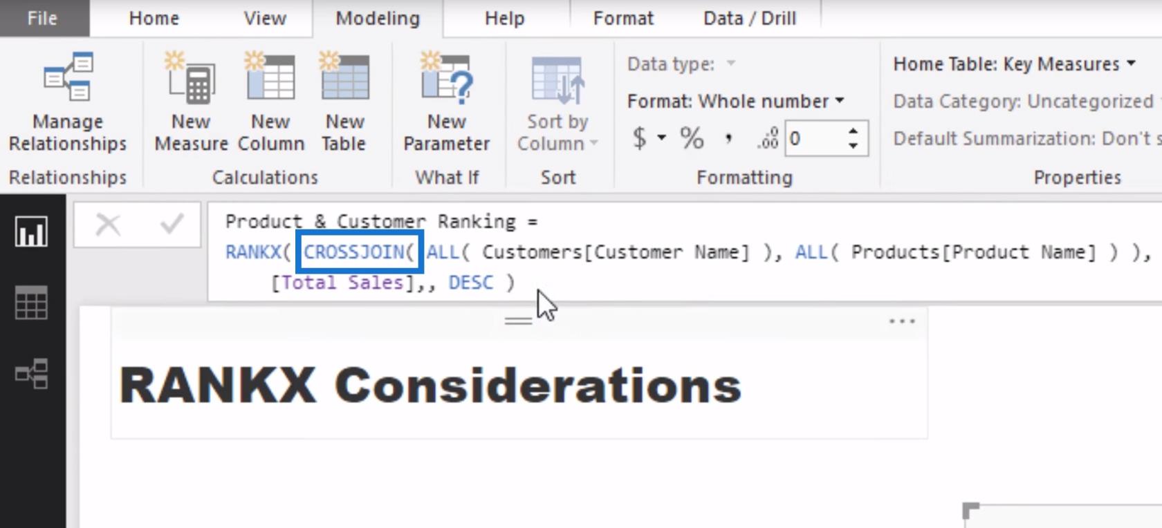 Considérations RANKX - Concepts de formule LuckyTemplates et DAX