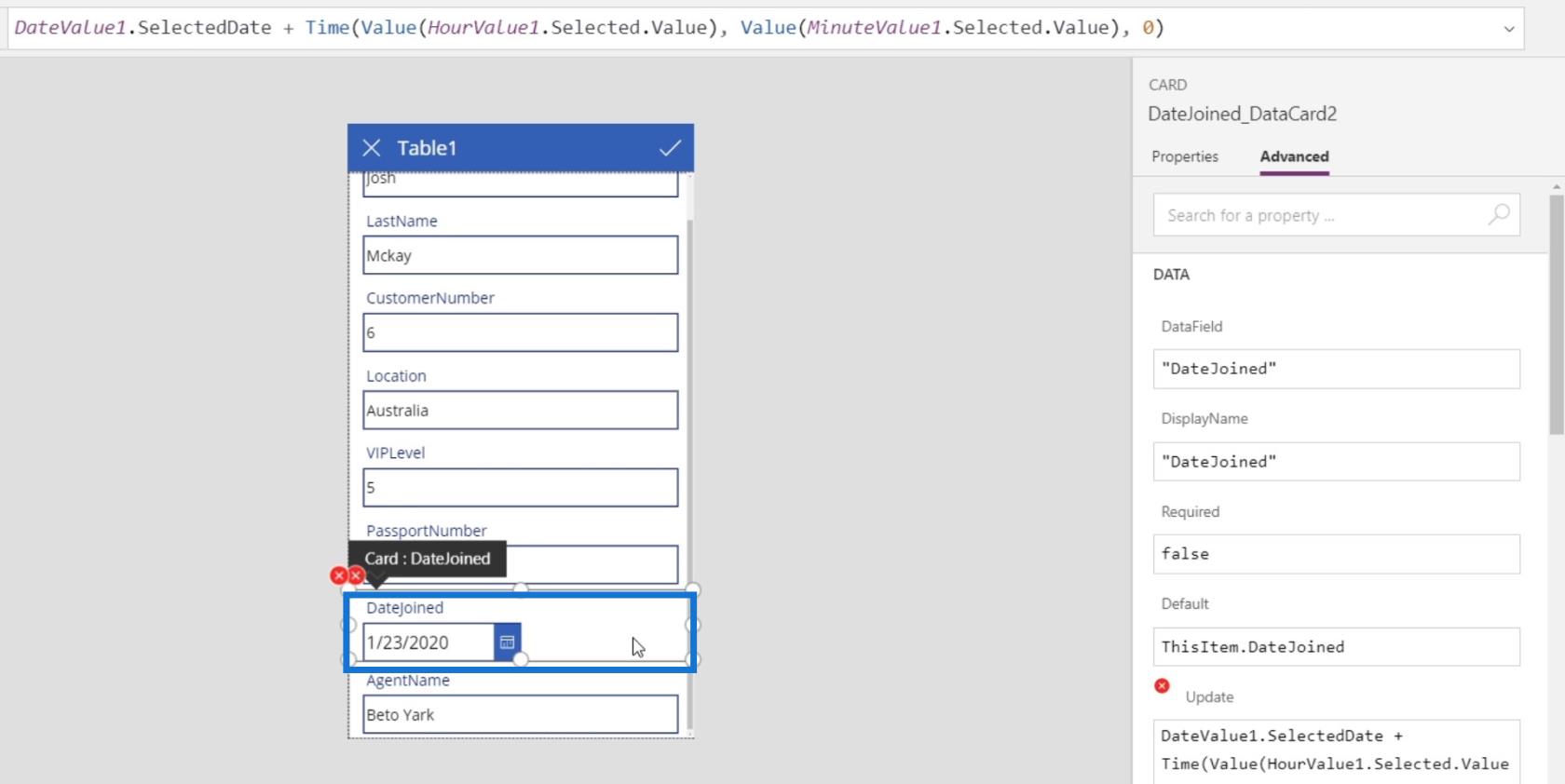 PowerApps 屏幕：編輯和更新