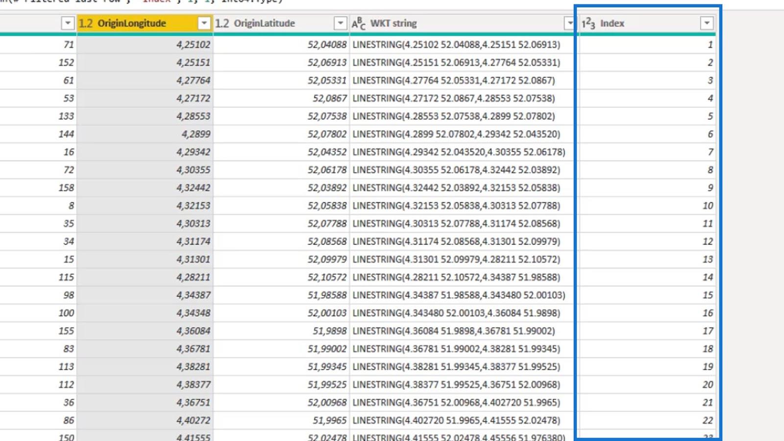 Visual do mapa de ícones do LuckyTemplates: strings WKT