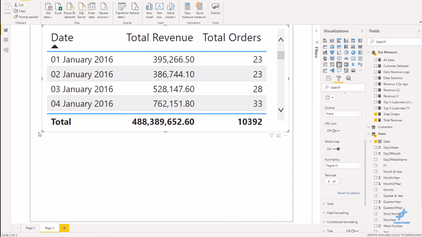 Création d'une info-bulle visuelle dans LuckyTemplates