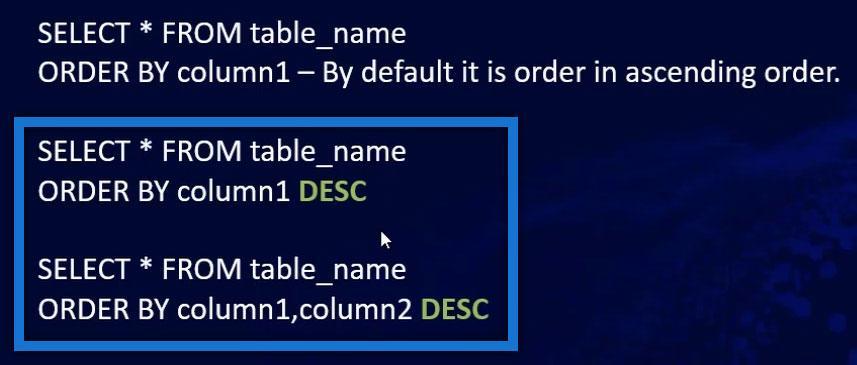 Instrucțiunea SQL SELECT: o introducere