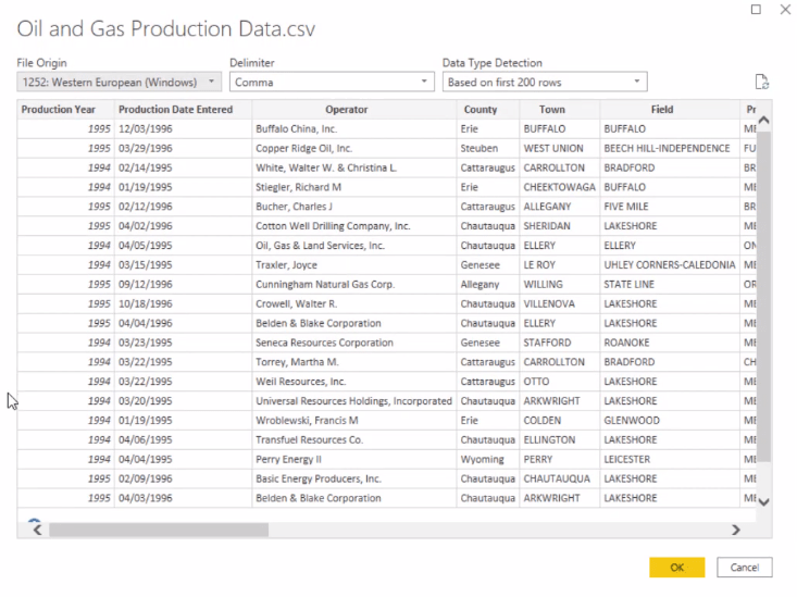 Alterar formatos de data usando o editor do Power Query